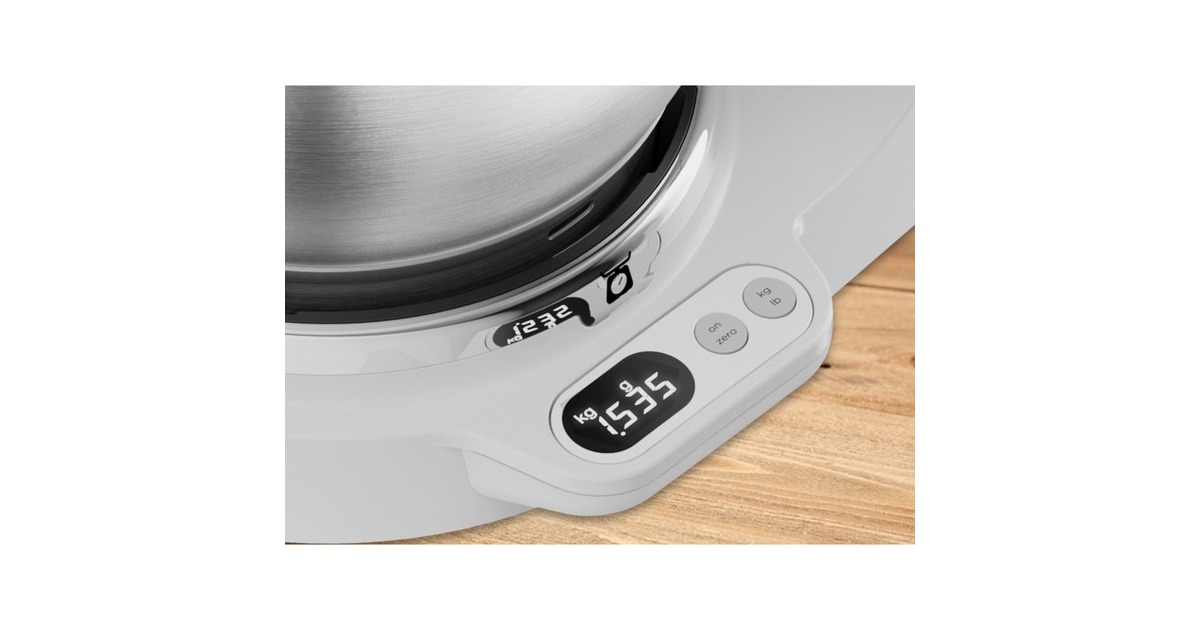 Kenwood Titanium Chef Baker XL Küchenmaschine KVL65.001WH(weiß, 1.200 Watt, integrierte Waage)