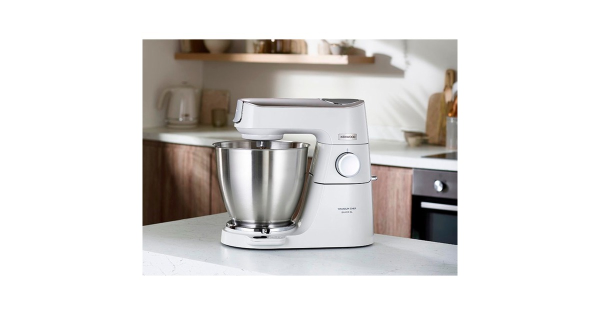 Kenwood Titanium Chef Baker XL Küchenmaschine KVL65.001WH(weiß, 1.200 Watt, integrierte Waage)