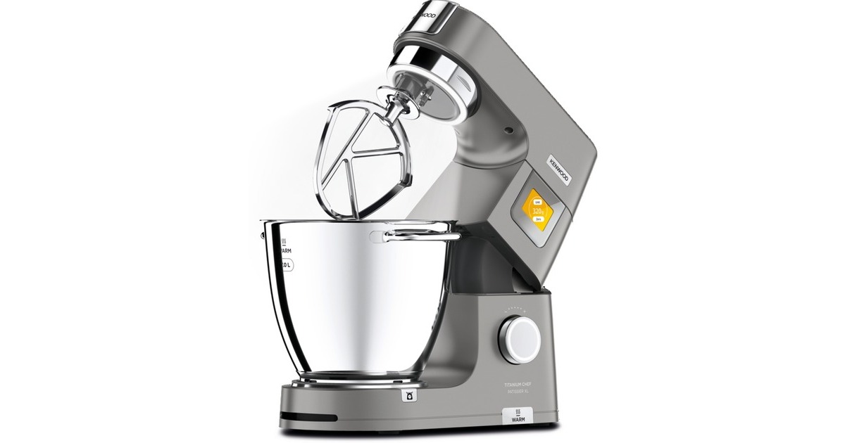 Kenwood Titanium Chef Patissier XL Küchenmaschine KWL90.004SI(silber, 1.400 Watt)