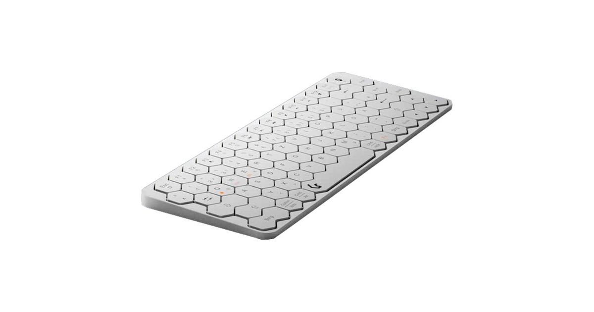 KeySonic KSK-5020BT-S, Tastatur(silber/weiß, DE-Layout, X-Typ-Membrane)