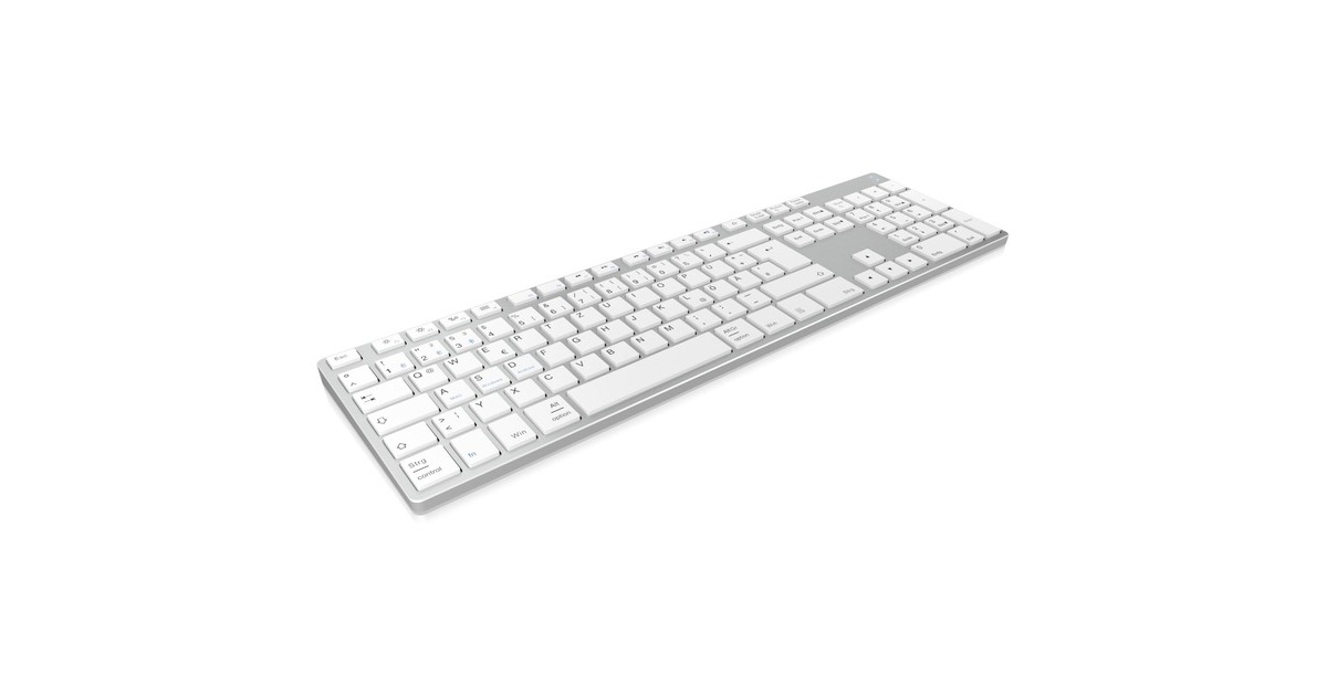KeySonic KSK-8022BT, Tastatur(silber, DE-Layout, X-Typ-Membrane)