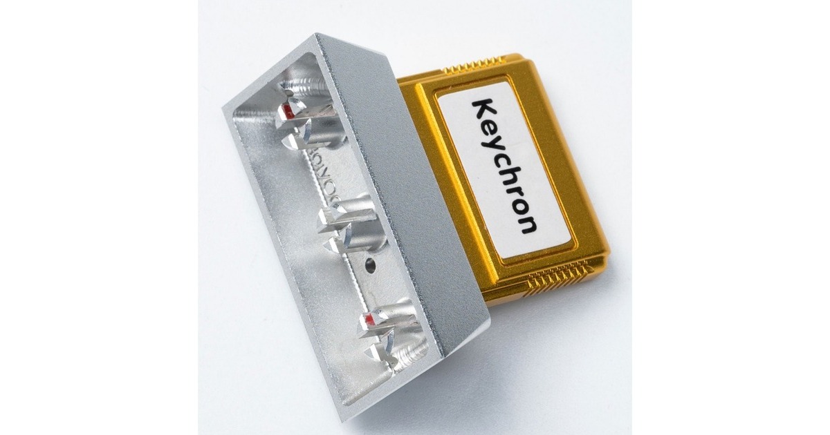 Keychron Computer Aluminum Alloy Artisan Keycap, Tastenkappe(silber/gold)