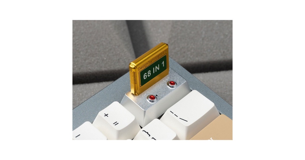 Keychron Computer Aluminum Alloy Artisan Keycap, Tastenkappe(silber/gold)