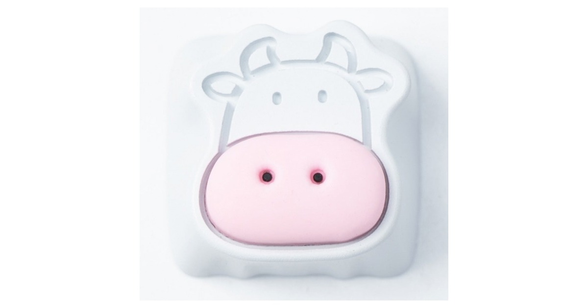Keychron Cute Cows Aluminum Alloy Artisan Keycap, Tastenkappe(weiß)