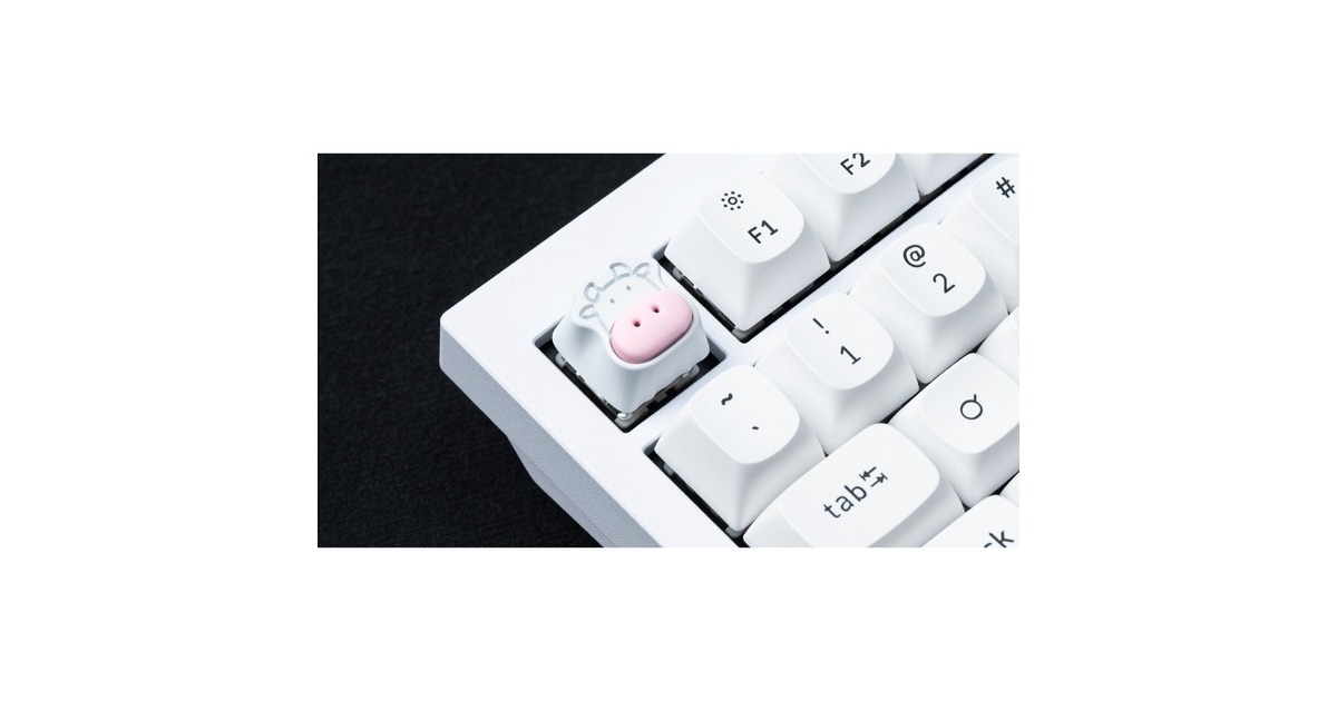 Keychron Cute Cows Aluminum Alloy Artisan Keycap, Tastenkappe(weiß)