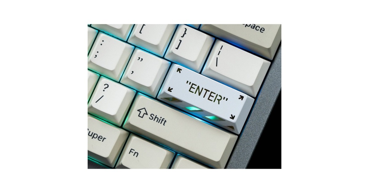 Keychron Enter Aluminum Alloy Artisan Keycap, Tastenkappe(weiß/orange)