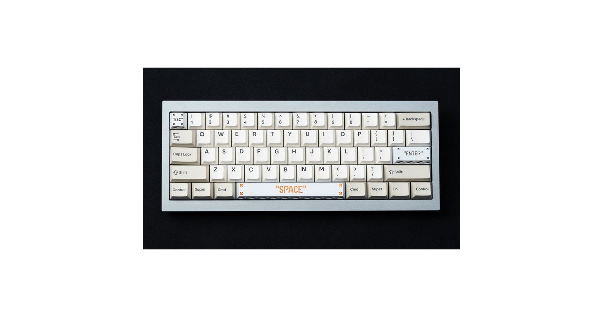 Keychron Enter Aluminum Alloy Artisan Keycap, Tastenkappe(weiß/orange)