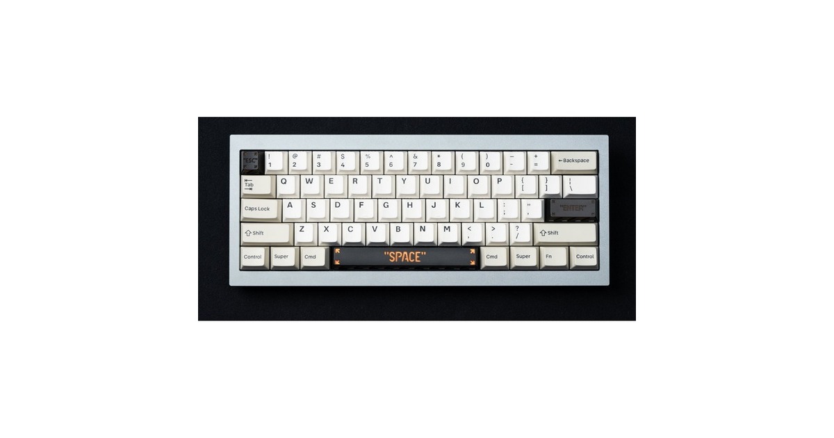 Keychron Enter Aluminum Alloy Artisan Keycap, Tastenkappe(schwarz/orange)