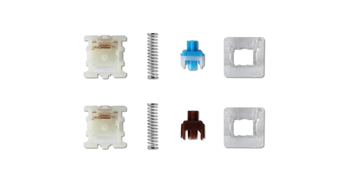 Keychron Gateron Cap V2 Brown Switch-Set, Tastenschalter(braun/transparent, 110 Stück)