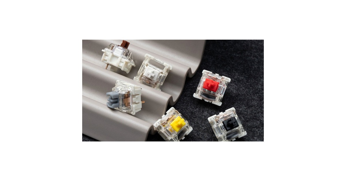 Keychron Gateron G Pro 3.0 White Switch-Set, Tastenschalter(weiß/transparent, 110 Stück)