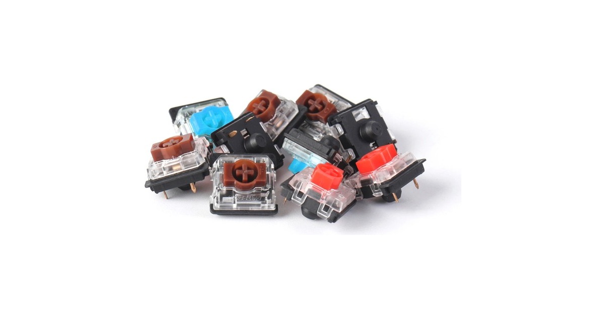 Keychron Gateron Low Profile 2.0 Mechanical Banana Switch-Set, Tastenschalter(gelb/transparent, 110 Stück)