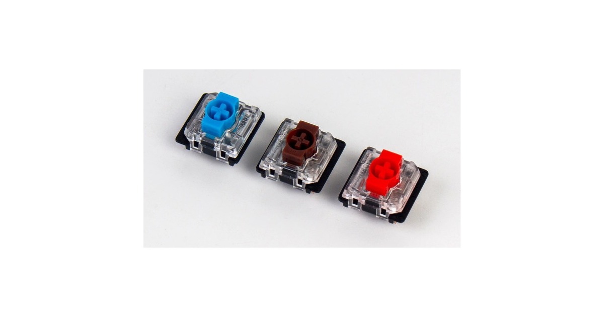 Keychron Gateron Low Profile Mechanical Red Switch-Set, Tastenschalter(rot/transparent, 110 Stück)