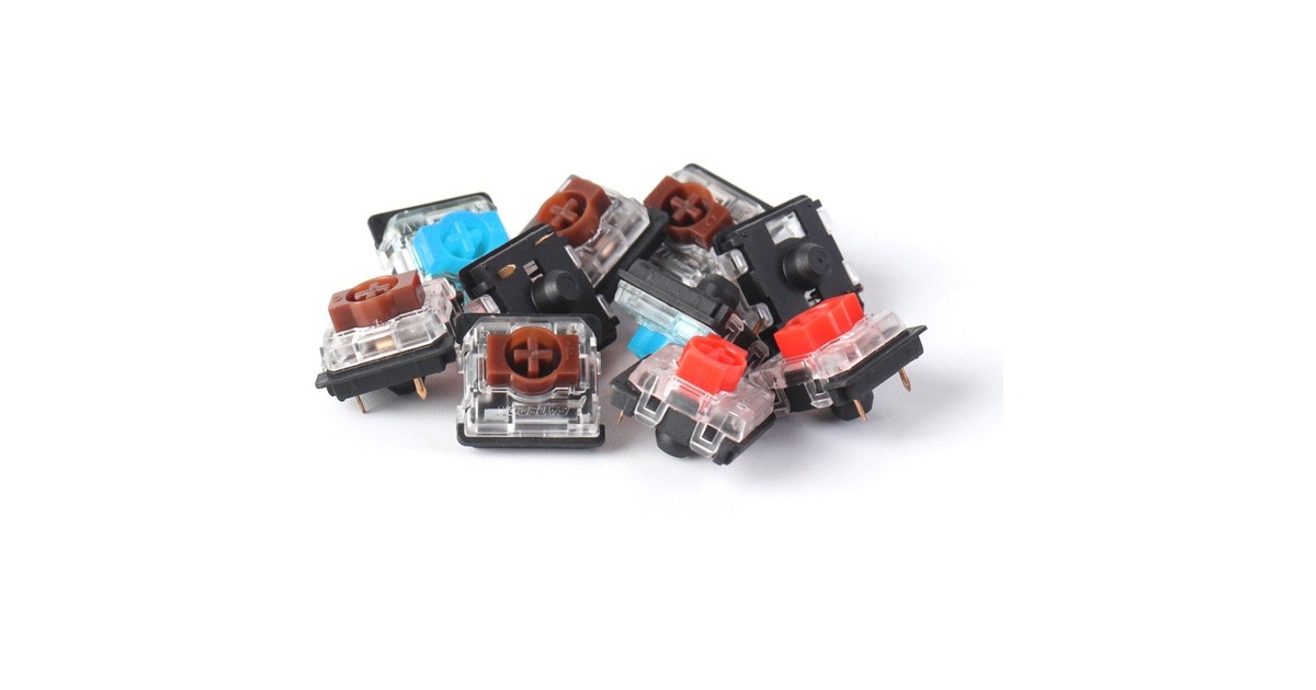 Keychron Gateron Low Profile Mechanical Red Switch-Set, Tastenschalter(rot/transparent, 110 Stück)