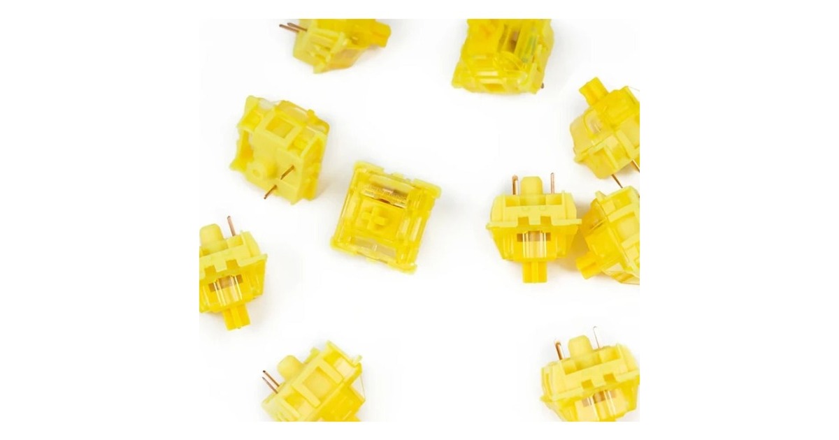 Keychron Gateron Phantom Yellow Switch-Set, Tastenschalter(gelb, 110 Stück)