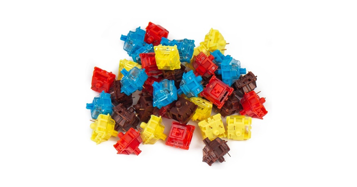 Keychron Gateron Phantom Yellow Switch-Set, Tastenschalter(gelb, 110 Stück)