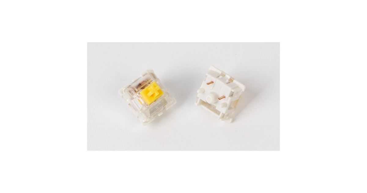 Keychron Gateron Silent White Switch-Set, Tastenschalter(weiß/transparent, 110 Stück)