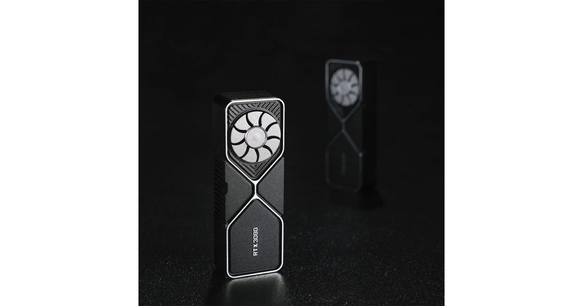 Keychron Graphics Card RTX3080 Aluminum Alloy Artisan Keycap, Tastenkappe(schwarz/silber)