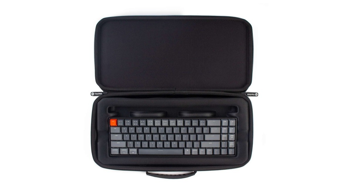 Keychron K14 (70%) Keyboard Carrying Case, Tasche(schwarz, für Keychron K14 (70%) mit Kunststoffrahmen)