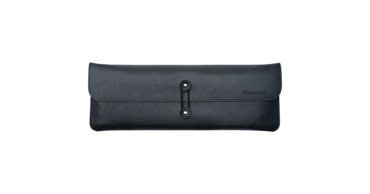 Keychron K1/K13 TKL Leather Travel Pouch, Tasche(schwarz, aus Leder)