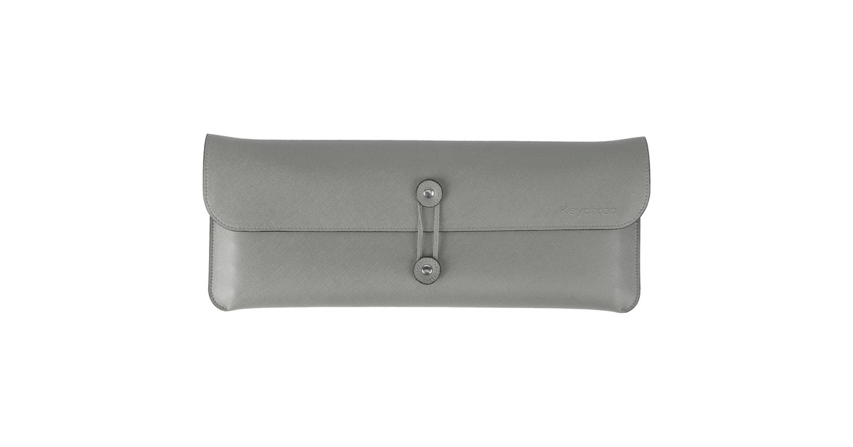 Keychron K3/K12 (75%) Travel Pouch, Tasche(grau, aus Leder)