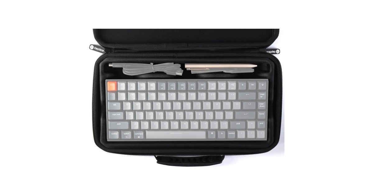 Keychron K6/K6 Pro (65%) Keyboard Carrying Case, Tasche(schwarz, für Keychron K6/K6 Pro (65%) mit Aluminiumrahmen)