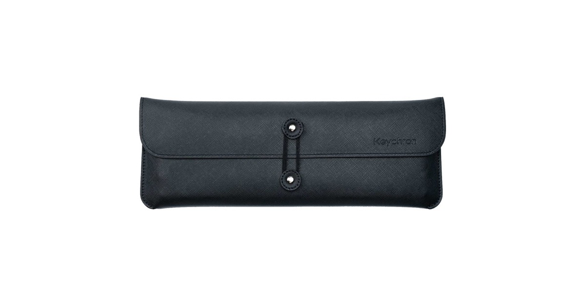 Keychron K9 (60%) Leather Travel Pouch, Tasche(schwarz, aus Leder)