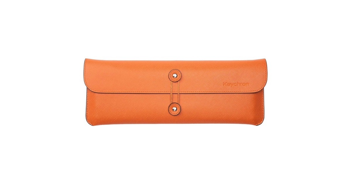 Keychron K9 (60%) Leather Travel Pouch, Tasche(orange, aus Leder)