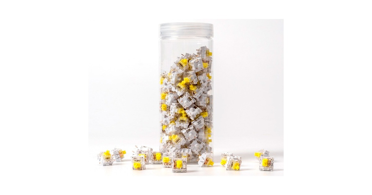 Keychron K Pro Banana Switch-Set, Tastenschalter(gelb/transparent, 110 Stück)