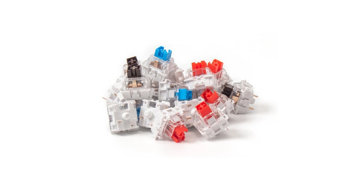 Keychron K Pro Blue Switch-Set, Tastenschalter(blau/transparent, 110 Stück)
