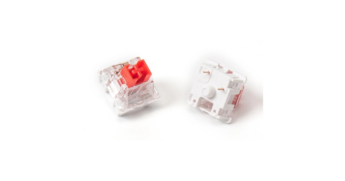 Keychron K Pro Red Switch-Set, Tastenschalter(rot/transparent, 110 Stück)