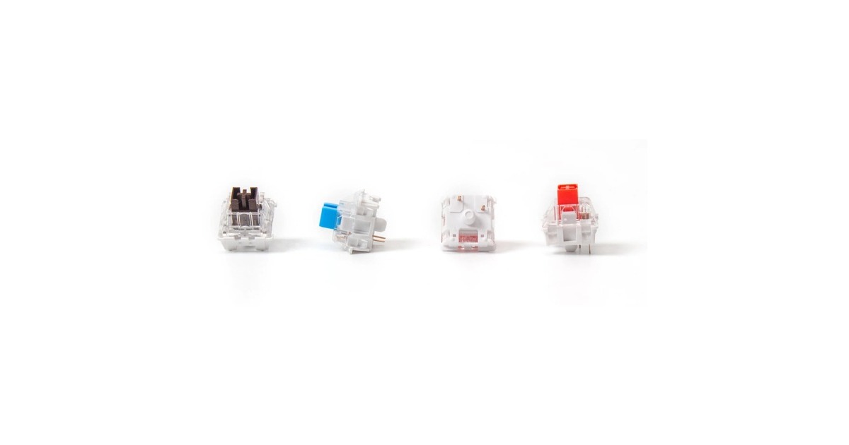 Keychron K Pro Red Switch-Set, Tastenschalter(rot/transparent, 110 Stück)
