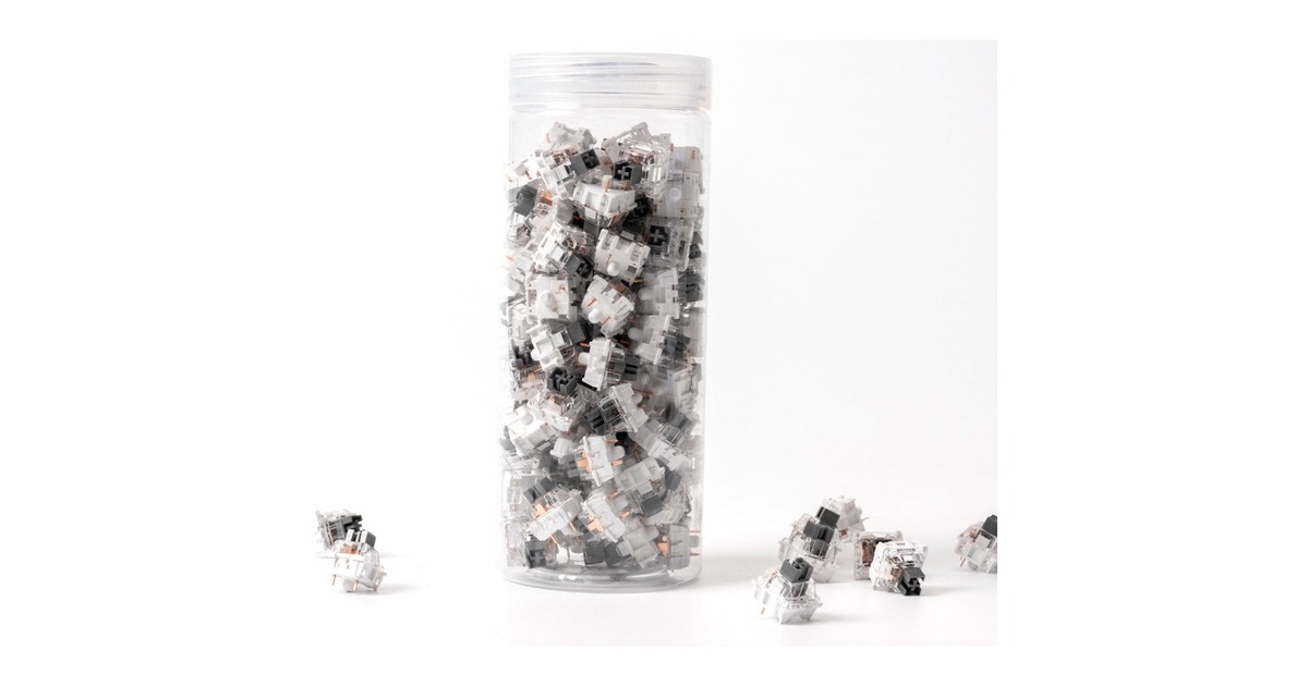 Keychron K Pro Silver Switch-Set, Tastenschalter(silber/transparent, 110 Stück)