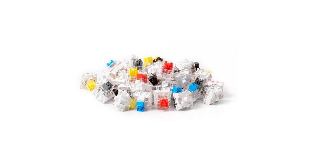 Keychron K Pro Silver Switch-Set, Tastenschalter(silber/transparent, 110 Stück)