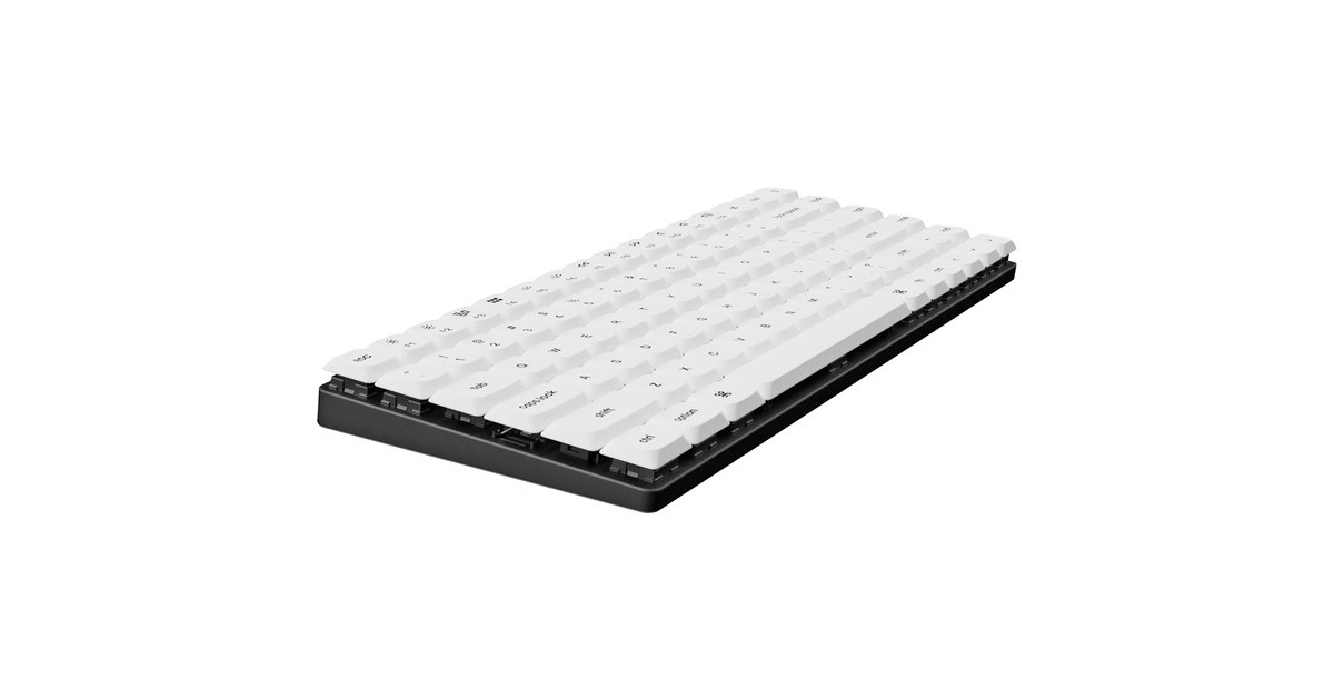 Keychron Low Profile Double Shot PBT Keycap-Set, Tastenkappe(weiß, 118 Stück, ANSI Layout)