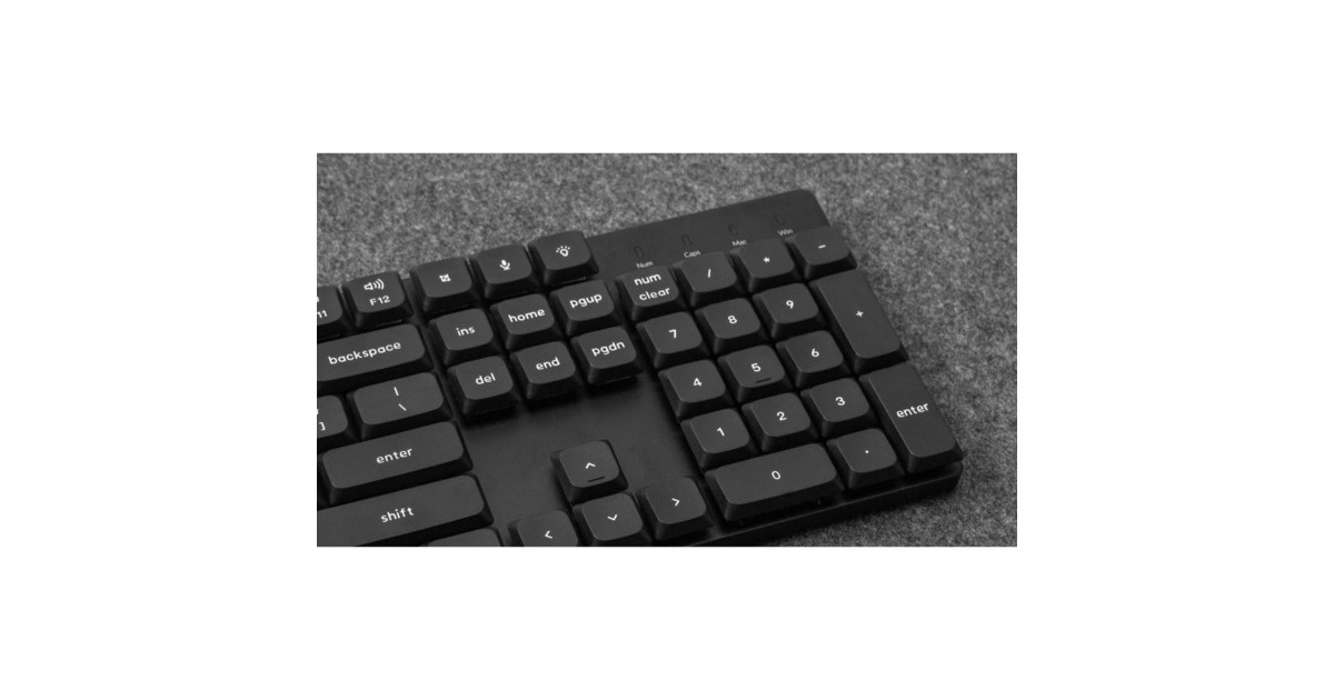 Keychron Low Profile Double Shot PBT Keycap-Set, Tastenkappe(weiß, 118 Stück, ANSI Layout)