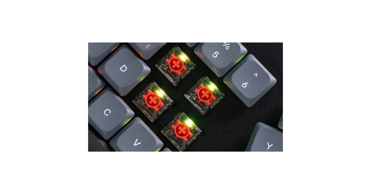 Keychron Low Profile Mechanical Red Switch-Set(transparent)