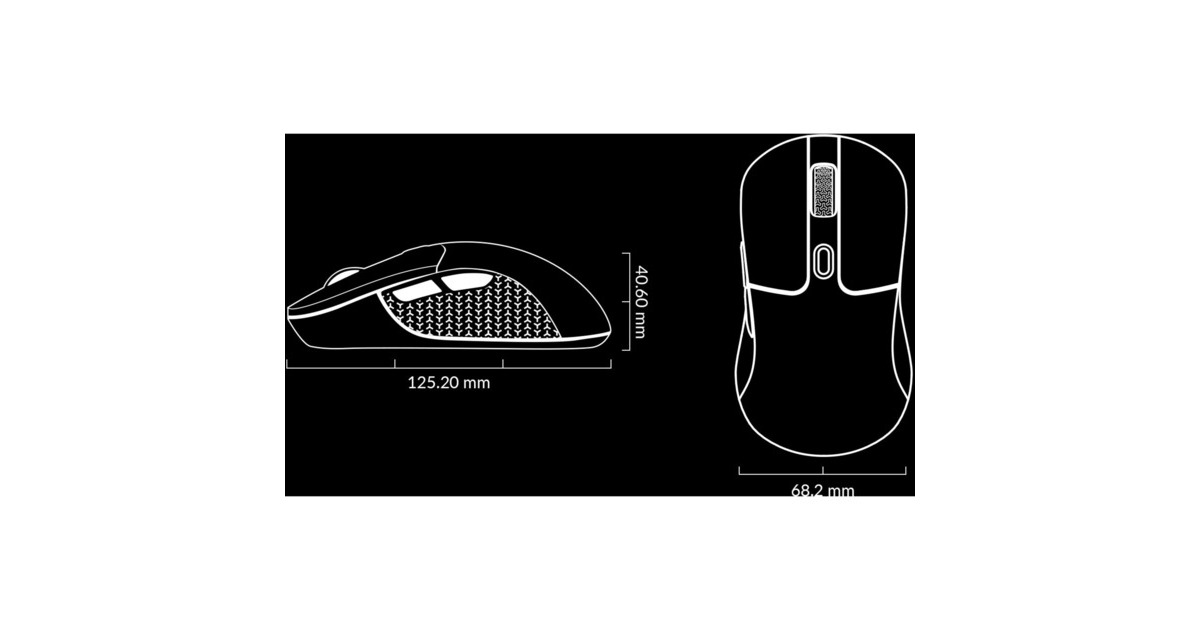 Keychron M3 Wireless 4K-Version, Gaming-Maus(schwarz)