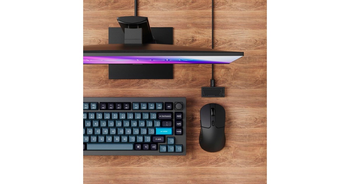 Keychron M3 Wireless 4K-Version, Gaming-Maus(schwarz)