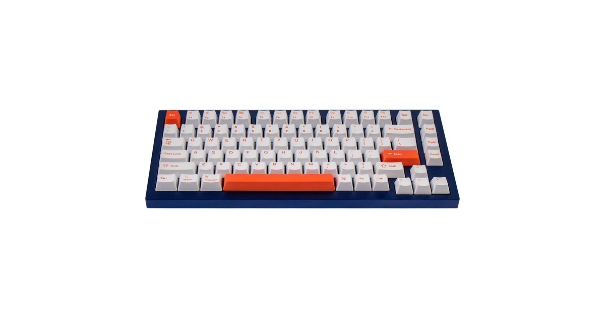 Keychron OEM Dye-Sub PBT Keycap-Set - Orange, Tastenkappe(weiß/orange, für Q1/Q2/K2, US-Layout (ANSI))