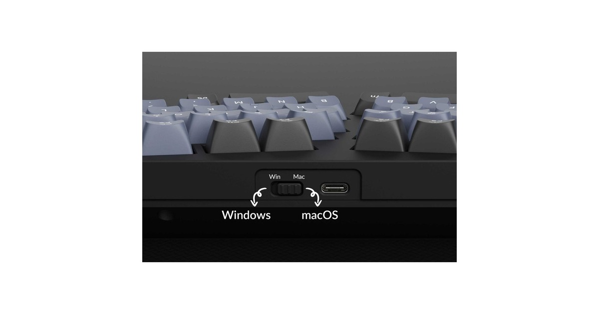 Keychron Q10 Barebone ISO Knob, Gaming-Tastatur(grau, Alice Layout, Hot-Swap, Aluminiumrahmen, RGB)