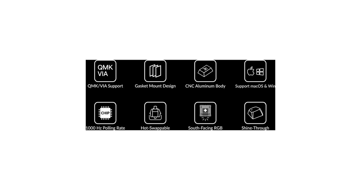 Keychron Q1 Version 1 Knob, Gaming-Tastatur(weiß, DE-Layout, Keychron K Pro Red, Hot-Swap, Aluminiumrahmen, RGB)