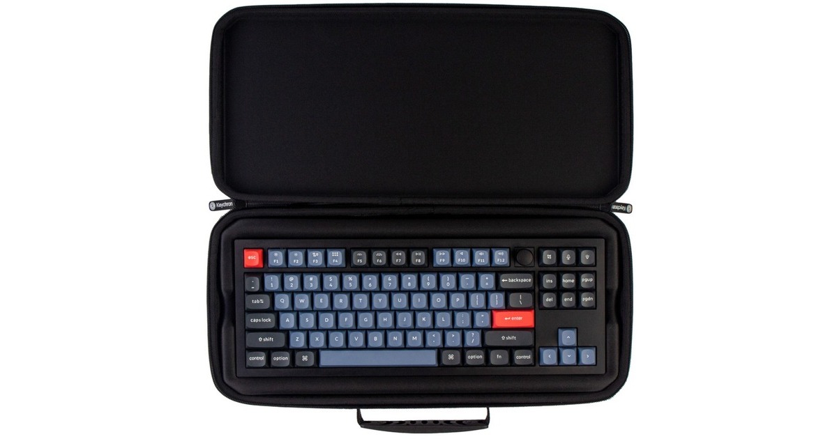 Keychron Q3/C1/V3 TKL Keyboard Carrying Case, Tasche(schwarz, für Keychron Q3/C1/V3 TKL mit Aluminiumrahmen)