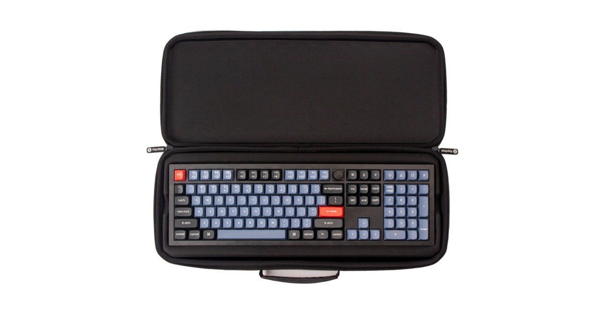 Keychron Q6/V6 Full Keyboard Carrying Case, Tasche(schwarz, für Keychron Q6/V6 Full mit Aluminiumrahmen)