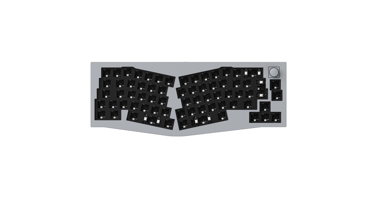 Keychron Q8 Barebone ISO Knob, Gaming-Tastatur(grau, Alice Layout, Hot-Swap, Aluminiumrahmen, RGB) Keychron Q8 Barebone ISO Knob, Gaming-Tastatur(grau, Alice Layout, Hot-Swap, Aluminiumrahmen, RGB)