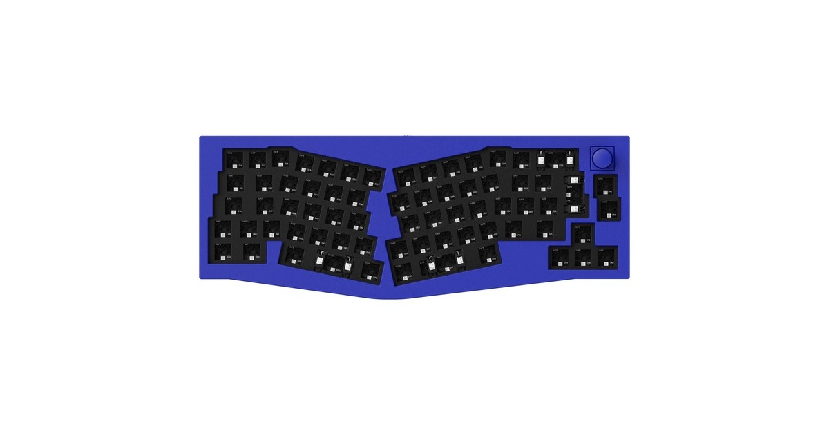 Keychron Q8 Barebone ISO Knob, Gaming-Tastatur(blau, Alice Layout, Hot-Swap, Aluminiumrahmen, RGB) Keychron Q8 Barebone ISO Knob, Gaming-Tastatur(blau, Alice Layout, Hot-Swap, Aluminiumrahmen, RGB)
