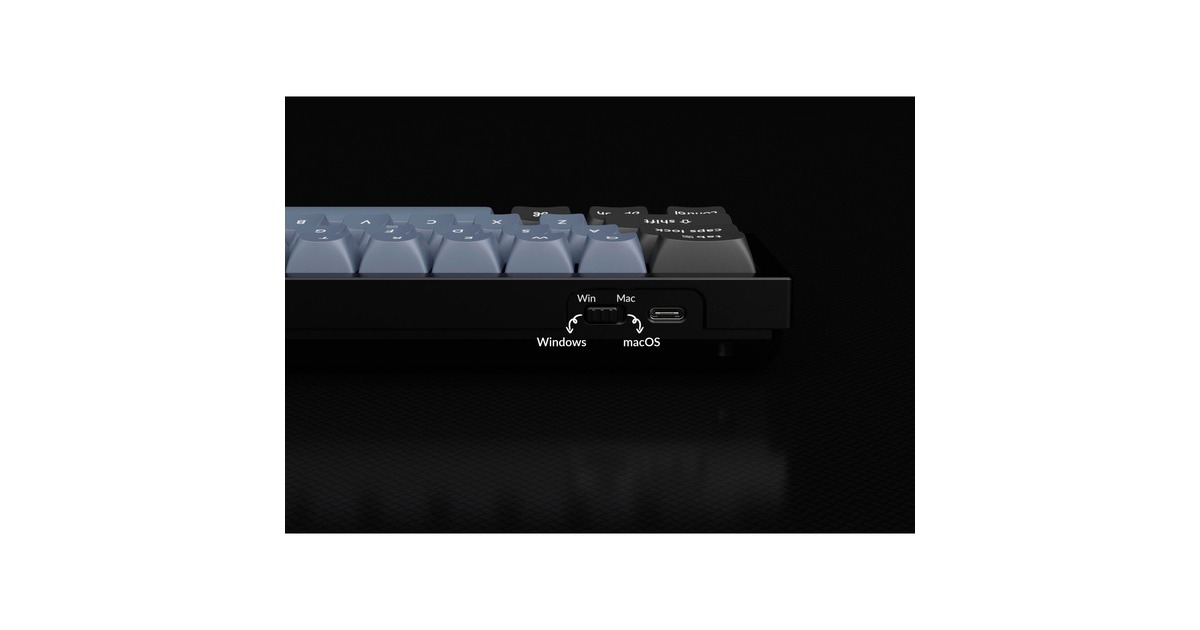 Keychron Q9 Barebone ISO Knob, Gaming-Tastatur(grau, Hot-Swap, Aluminiumrahmen, RGB)