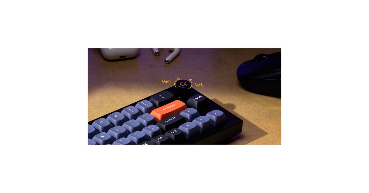 Keychron Q9 Barebone ISO Knob, Gaming-Tastatur(grau, Hot-Swap, Aluminiumrahmen, RGB)