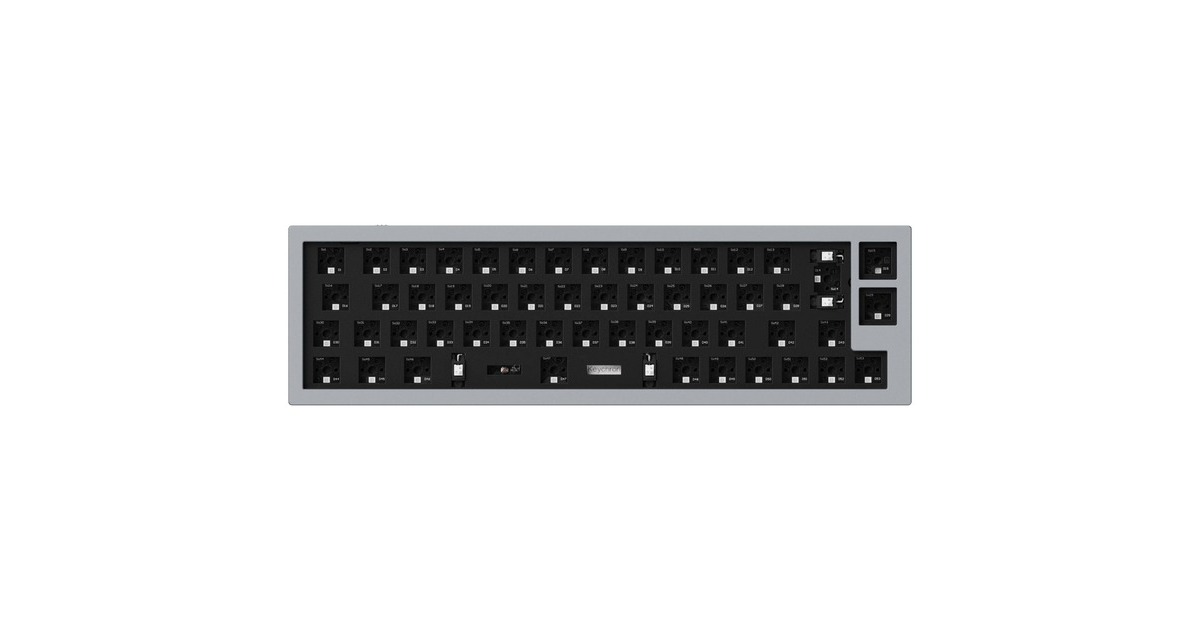 Keychron Q9 Barebone ISO, Gaming-Tastatur(grau, Hot-Swap, Aluminiumrahmen, RGB)