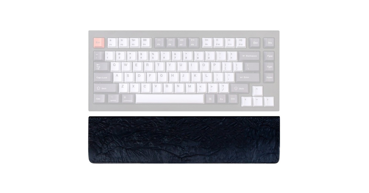 Keychron Resin Palm Rest für Q1/Q2/V2, Handgelenkauflage(schwarz)