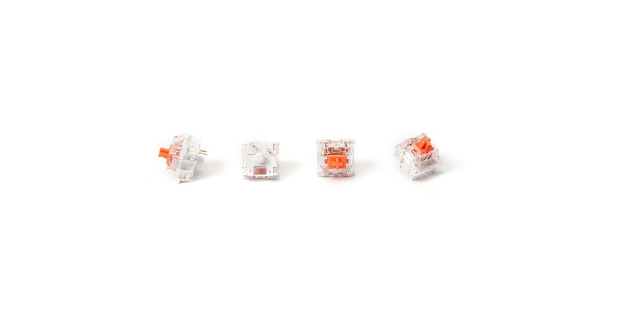 Keychron Silent K Pro Red Switch-Set, Tastenschalter(rot/transparent, 110 Stück)